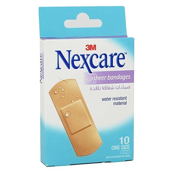 3M Nexcare water-resistant clear bandages 30 per box