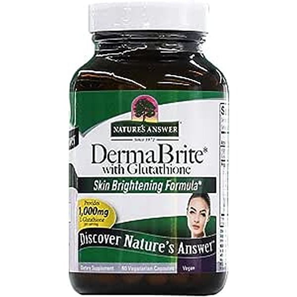 Natures Answer Derma Brite With Glutathione Vegetarian Capsules 60S